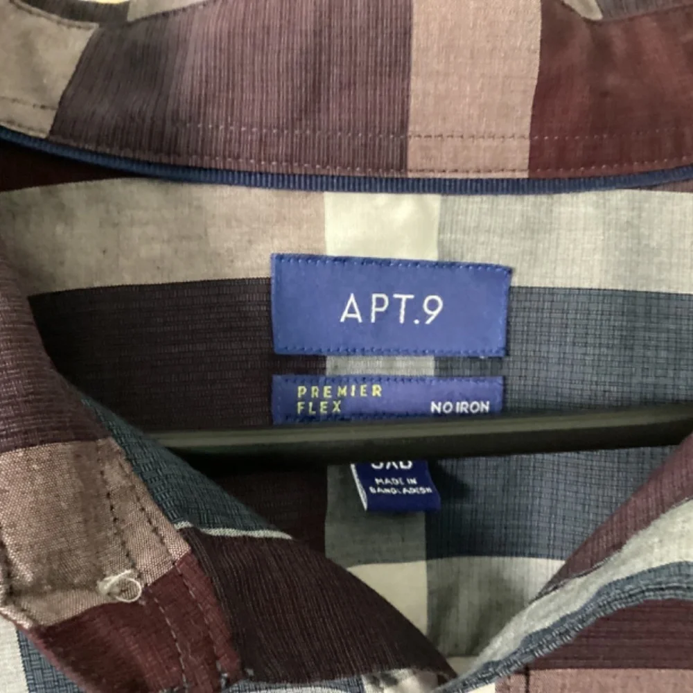 3XB Apartment 9 plaid Mens button down